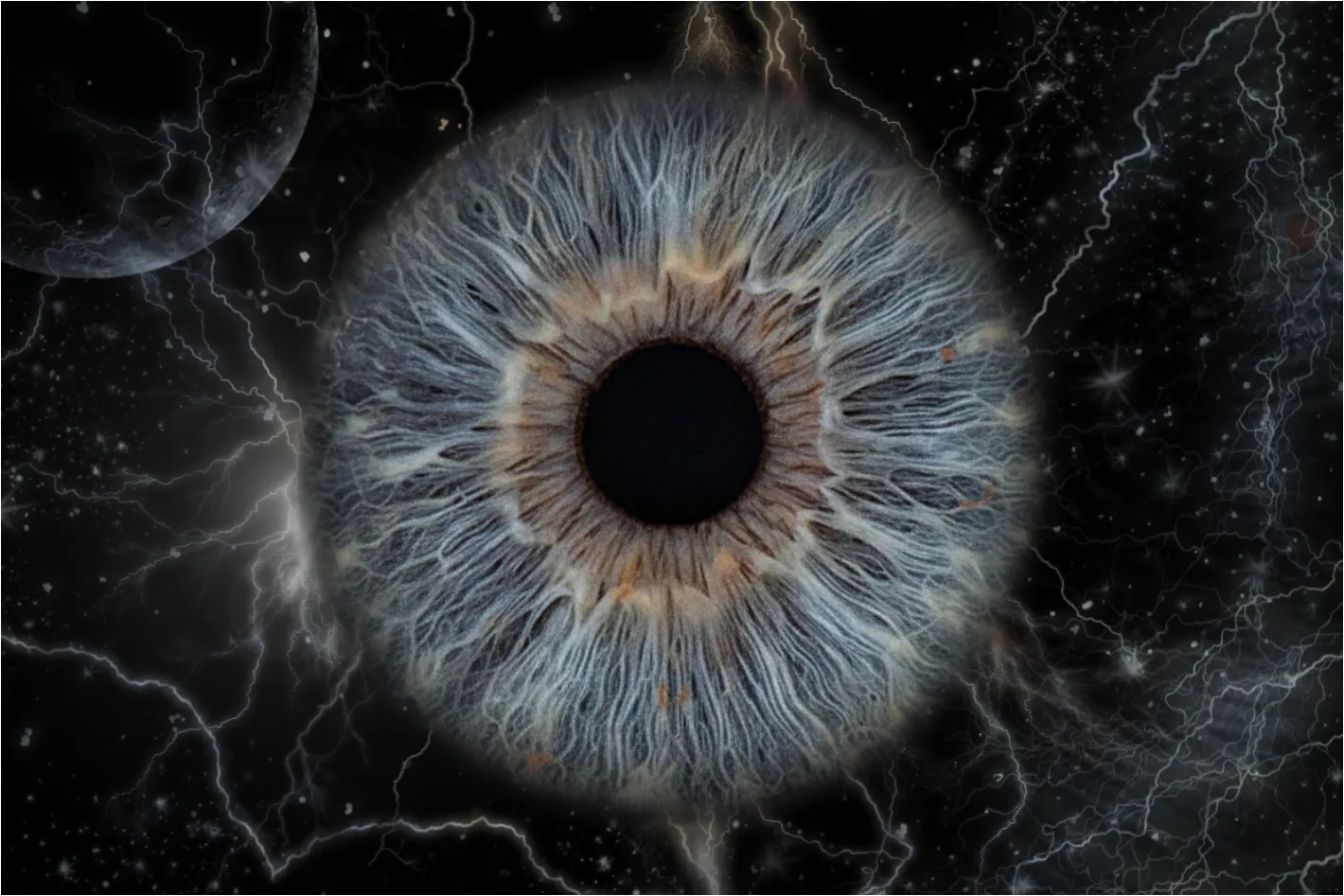 Photographe iris Fontoy - Effet spatial - Coup de foudre