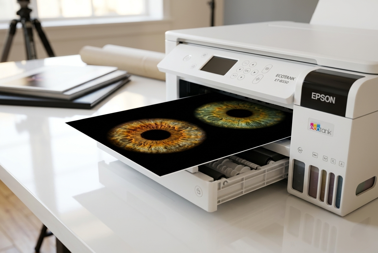 Impression de tirages photo d'iris sur papier brillant Epson